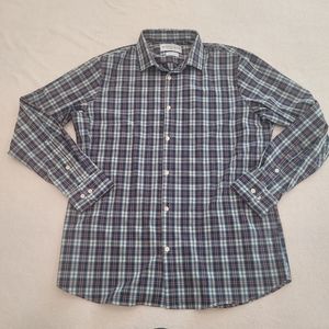 MIZZEN AND MAIN men's plaid button down size XXL trim fit